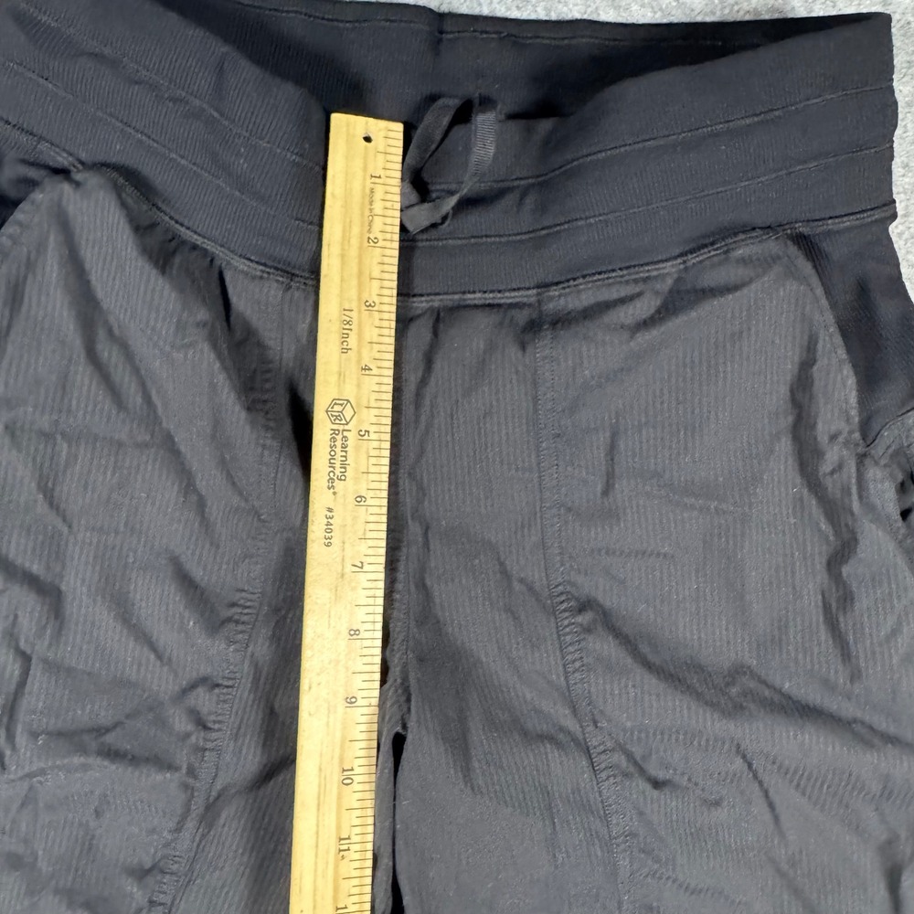 Lululemon Dance Studio Jogger Pants Black Pinstripe Textured Womens Size 6 - Picture 5 of 8